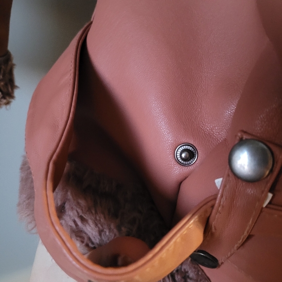 Avec le filles pink faux fur pilots jacket - Picture 3 of 14